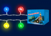 Гирлянда с/д "Шарики"с контрол,20свд.,2,8м RGB провод прозрачный.IP20 ULD-S0280-020/DTA RGB