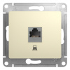 Розетка PC 1-ая кат.5E беж. GLOSSA GSL000281K