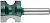 Фреза кромочная полукруглая DxHxL=25,4х22х54,2¶мм¶FIT 3639-082225