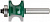 Фреза кромочная полукруглая DxHxL=28,6х19х65,3¶мм¶FIT 3619-081929