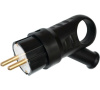 Вилка Bylectrica угловая с кольцом каучук 2Р+РЕ 1х16А 220-240V В16-385