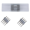 Коннектор 220V 14x7 4-конт для ленты IP68 RGB SCNM14ESB Ecola