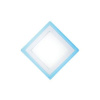 Свет-к с/д встр. (квадрат) LE LED 2BCLS 16W 3/6K (гол. св) LED061300-0028