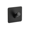 Крючок одинарный высокопрочный, черного цвета, самоклейка без сверления, из нерж. стали SUS 304 5405	