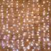 Гирлянда-штора эл. (LED)  1,5 (12нитей х1,5м.), RGB с динамикой, прозр.пр. с контр. 235-039