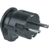 Вилка Navigator угловая 16А земля черная NCA-PL04-16A-E-BL 61363