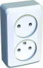 Розетка ОУ 2-м без з/к 16А/250В бел. ЭТЮД-LEXEL PA16-005B