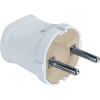 Вилка Navigator прямая 6А земля белая NCA-PL01-6A-X-WH 61358