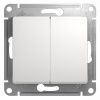 Переключатель 2-кл 10А/250В белый GLOSSA GSL000165