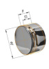 Заглушка нерж.сталь (d 125мм) (Россия)
