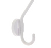Вешалка -крючок однорожковый снежно-белый пластмасса 1шт