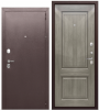 Дверь метал. Тайга 9см Серый клен (960 L)