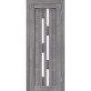 Дверь межкомнатная ЭКО Лесенка сатинат инвойс грей 70*200