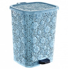 Ведро с пед. DDStyle Ажурное 26л. голубой (01154) (4)																																									