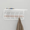 Вешалка "Гранада 21" 5 крючков графит (60х22х26см) ВСПГ21 Б белый