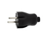 Вилка 10А 250В (АБС-пластик, прямая, черная) SBE-10-P04-b SmartBuy 