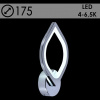 Бра светил-к настенный 10016/1B CR  LED 20W 4000-6500K