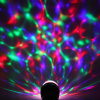 Диско-лампа светодиодная "Калейдоскоп" LED (красный, зеленый, синий), цоколь Е27, 220 В+переходник