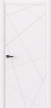 Дверь межкомнатная Паутинка ПВХ эмаль белая 60*200 с врезным магнитным замком без ручек