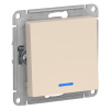 Выкл. Schneider AtlasDesign мех. выкл. СУ 1 кл. беж. (пл.осн., инд.) ATN000213 (20!)