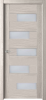 Дверь межкомнатная Домино 1 сатинат дуб филадельфия крем ЭКО 90*200