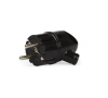 Вилка 16А 250В ( угловая с ушком, черная, земля) SBE-16-P03-b SmartBuy 