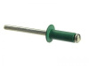Заклепка тяг. алюм./сталь 4,0 х 10  темно зел. RAL 6005 (50шт.)