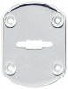 Декоративная накладка ESC021/0-SS (нерж) на сув. замок без шторки (36277)