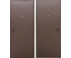 Дверь мет. Прораб 1  4.5см  металл-металл,антик медь (960L) 