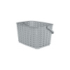 Корзина для хранения Plast Team Melange с ручкой 3л 233х175х126 мм серый шторм PT408610025