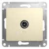 Розетка TV одиночная 1DB беж. GLOSSA GSL000291