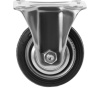 Колесо неповоротное FC-92 (грузоподъемность 50кг, диаметр 75мм), крепление платформа