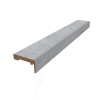 Наличник ПВХ бетон темный 10*70 плоский телескопический@