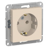 Розетка ATLASDESIGN с заземл. 16А (мех.) беж.  ATN000243