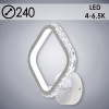Бра светил-к настен. 5820/1 WT белый 40W LED 4000-6500K