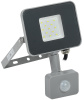 Прожектор св/д СДО 07-10Д 10W(800lm)SMD 6500K 150х90х25 с датчиком дв. сер. IEK IP44 LPDO702-10-K03