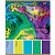 Тетрадь предметная 36 л., клетка,  . Химия,  эконм мел. бум. на скобе Pantone