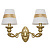 Бра классич. Ben Crezo (Италия)B11293/2wSGD WT+GD 