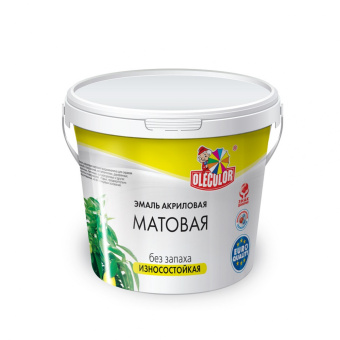 Эмаль акриловая матовая Олеколор