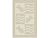 Ковер FLO 0.5*0.8 дизайн D3006 Beige (1уп=5шт)								