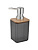 Дозатор для жидкого мыла, Рыжий кот, Оникс, полипропилен, бамбук, 7х6х15.5 см, 260 мл, 107633