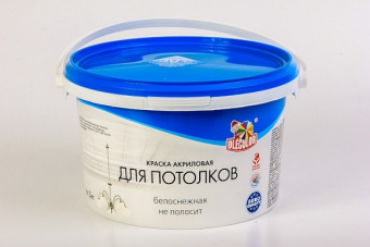 Краска акриловая для потолков 3кг