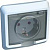 Розетка СУ 1-м с з/к 16А/250В  крышка шторки бел. ЭТЮД-LEXEL PC16-044B IP44