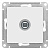 Розетка Systeme Electric AtlasDesign мех. конн. TV антен. СУ 1 мест. бел. Antibact RG6ATN000193