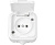 Розетка Bylectrica 1кл. ОУ 10А бел. пласт.крышка IP54РA16-296